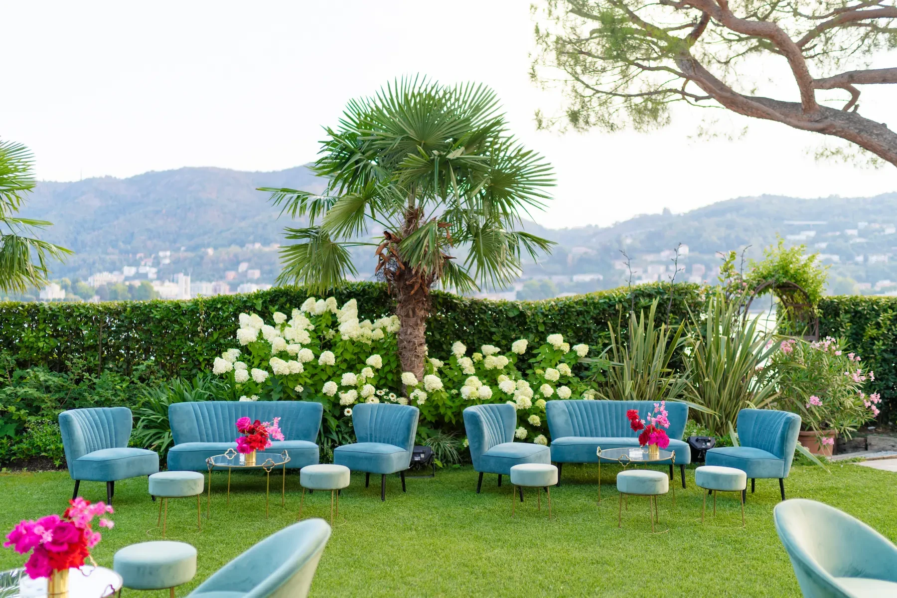 Garden of Villa Balbiano on Lake Como
