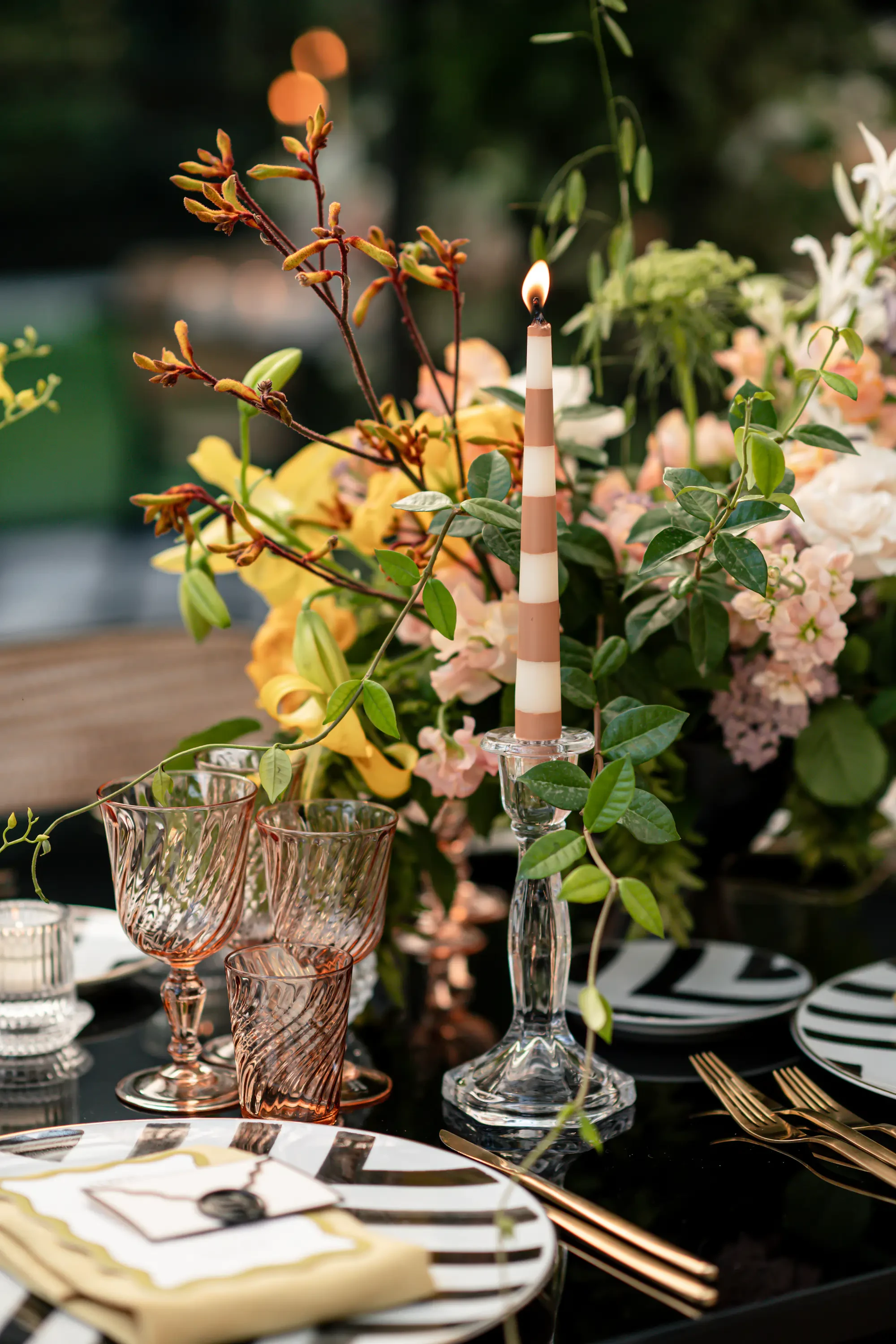 Villa Balbiano Lake Como Wedding Table Setting Detail