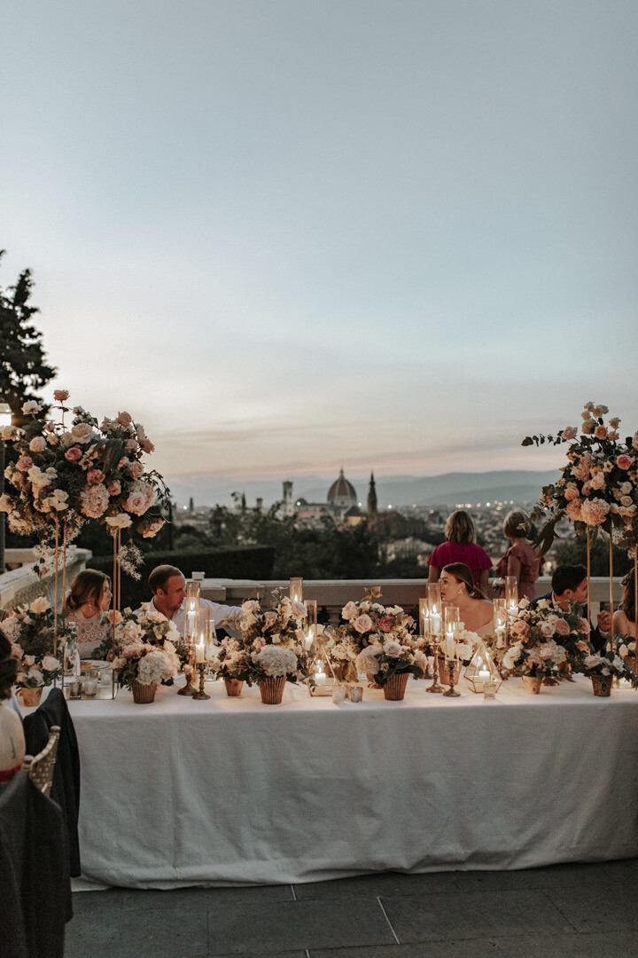 Wedding banquet at Villa La Vedetta