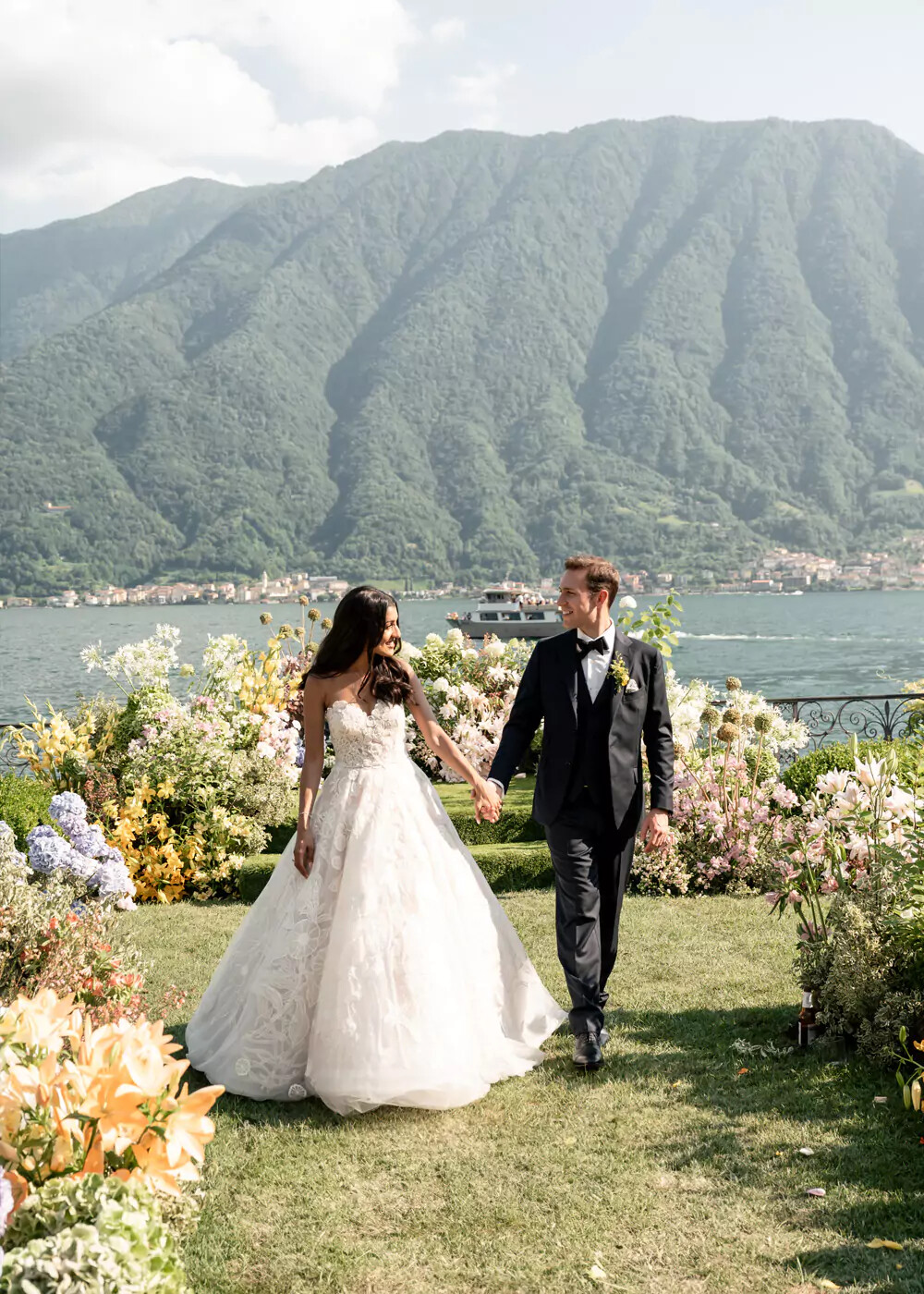 Sonia and Steve's Wedding day at Villa Balbiano on Lake Como