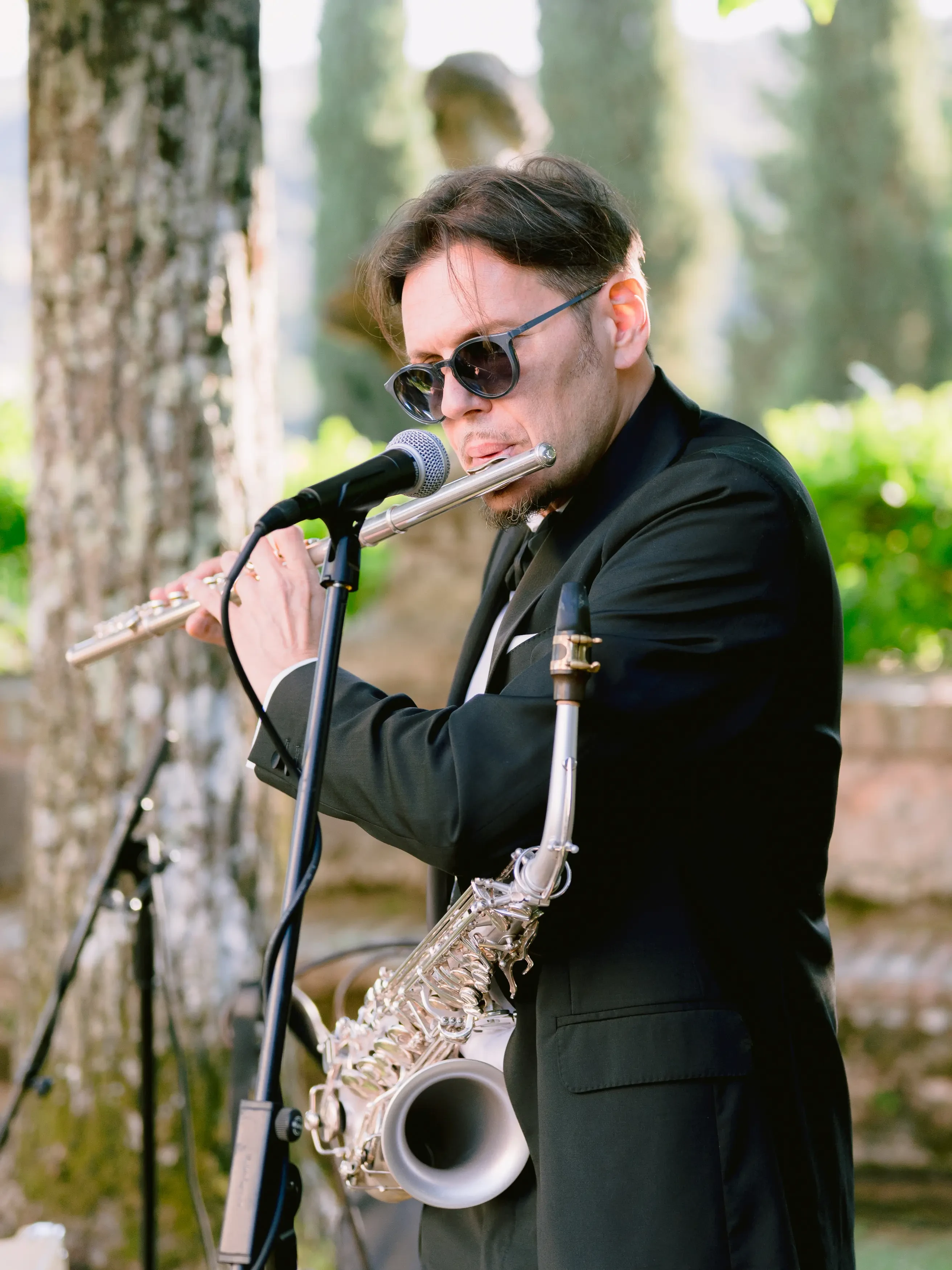 live music after the wedding ceremony in Villa Cetinale