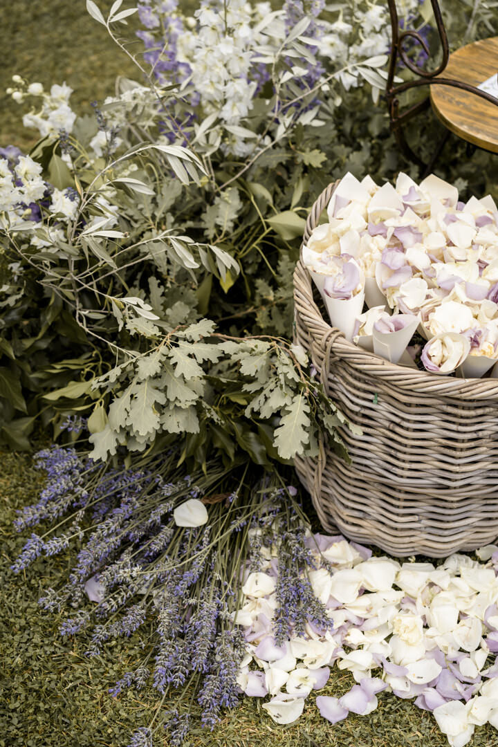 Paper cones with petals