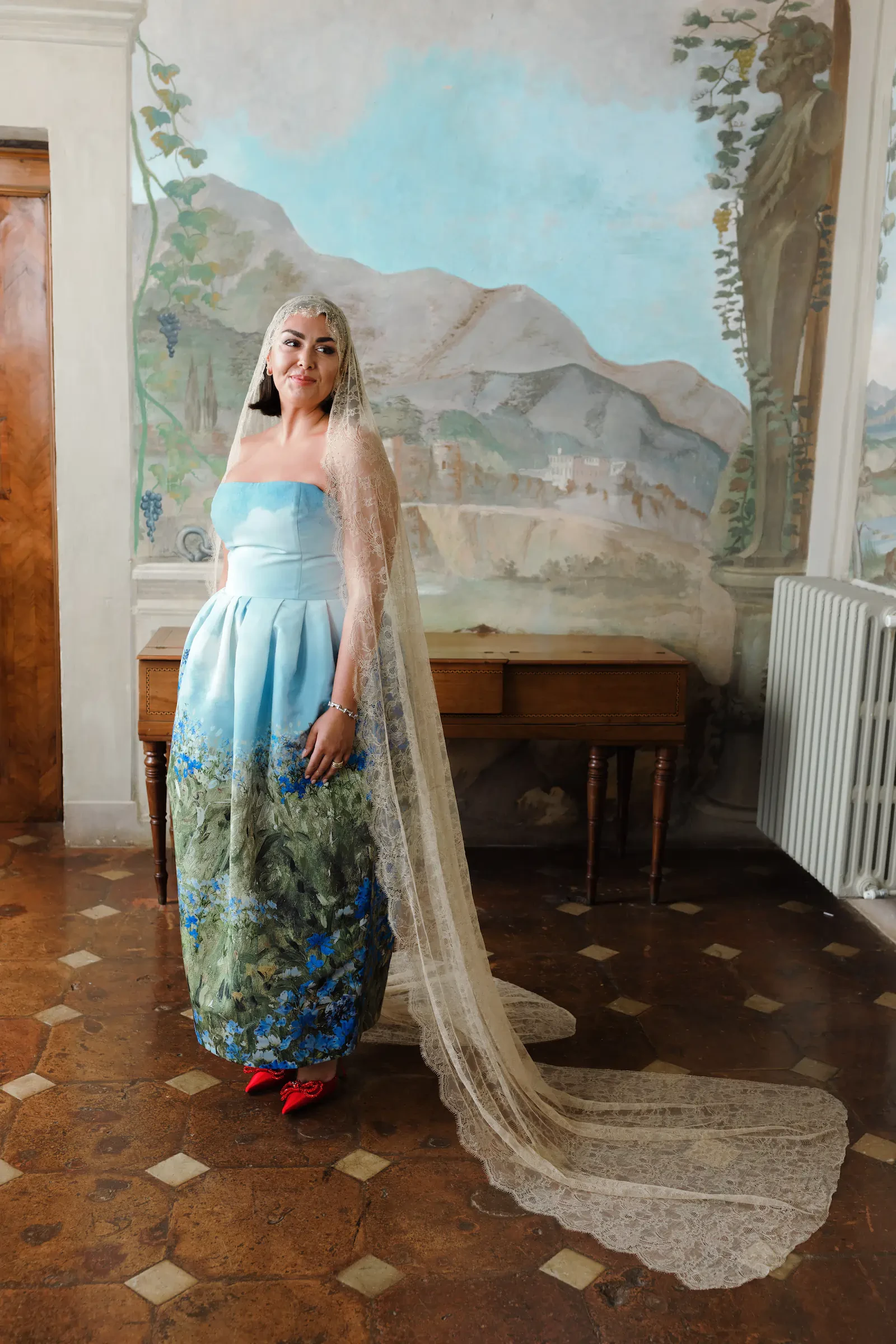 Bridal portrait before the wedding ceremony