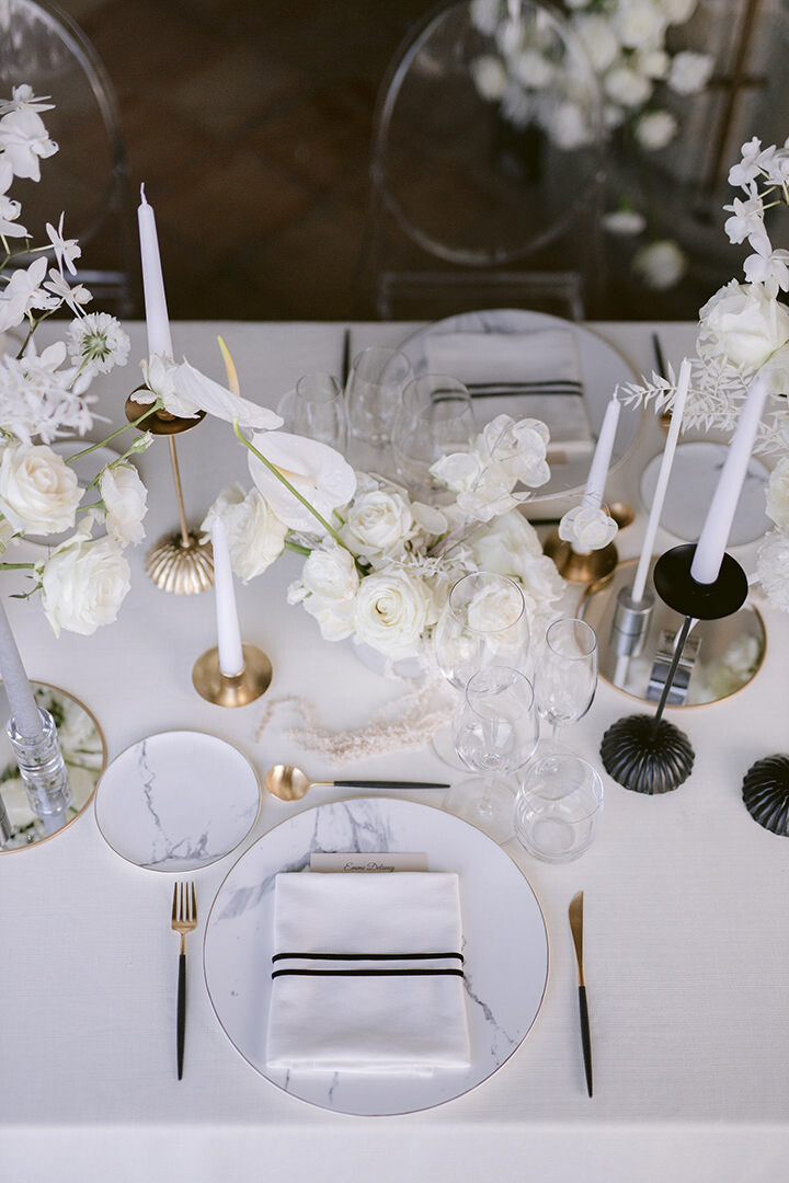 Detail of the table setting