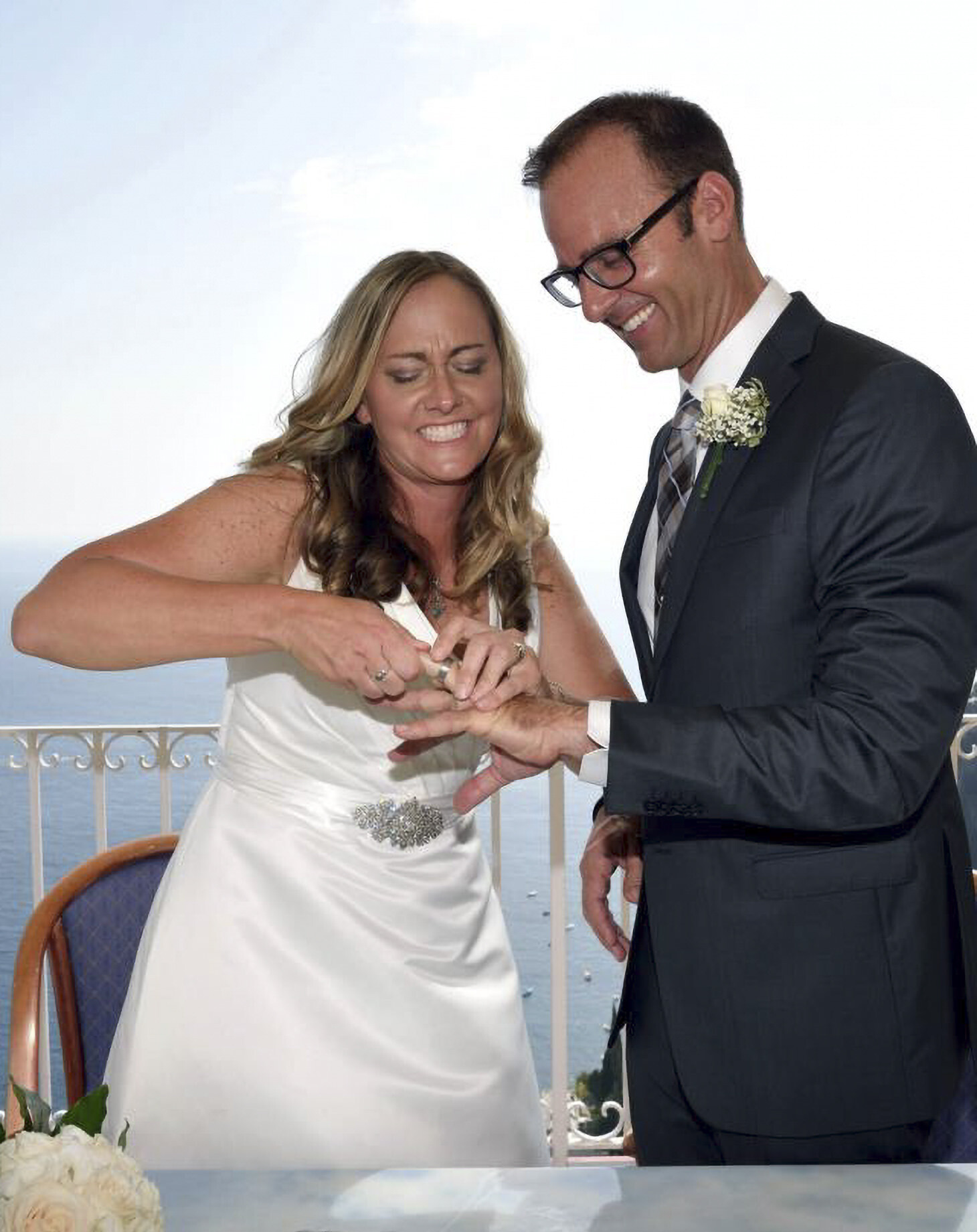 Molly and Ryan, Positano civil wedding