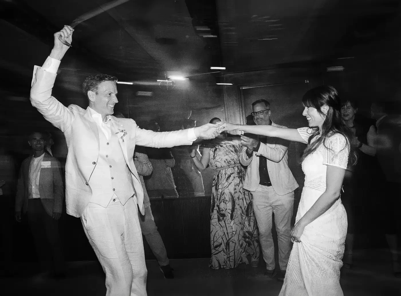 Newlyweds Dancing Reception Party