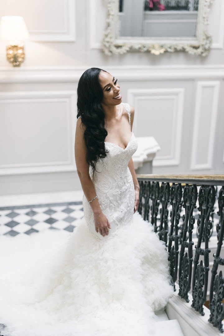 Bride before the ceremony