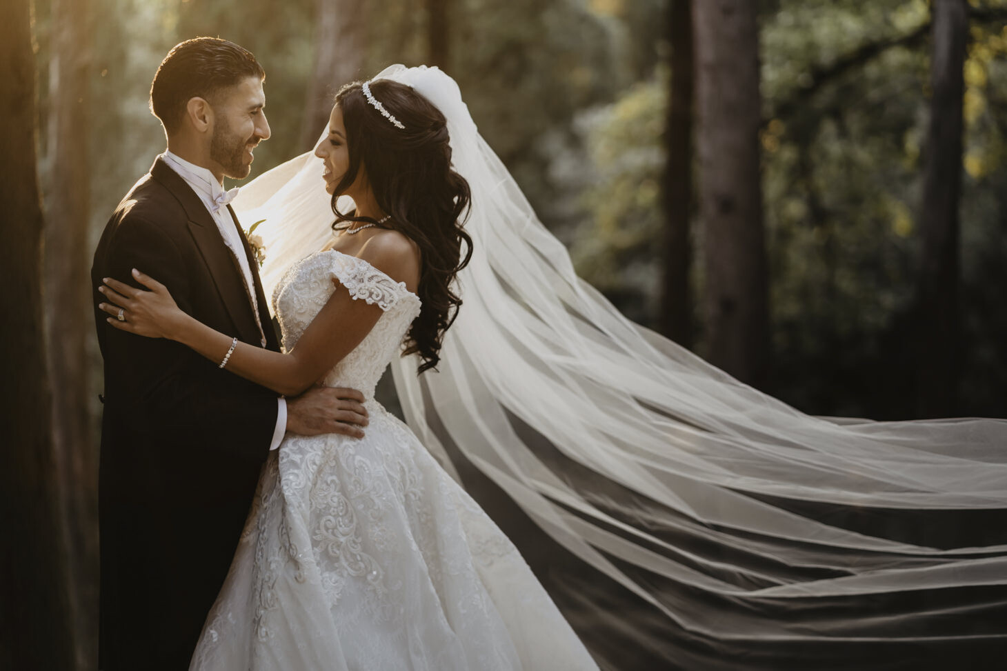 Portrait of the bridal couple