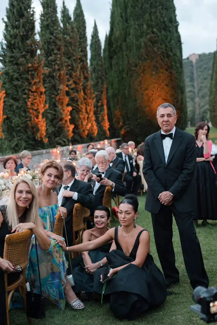 Guest mesmerized by the wedding dance