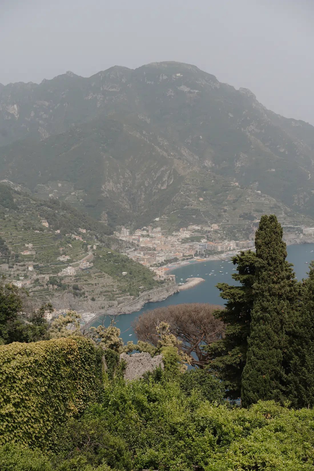 Amalfi coast panoramic view ravello