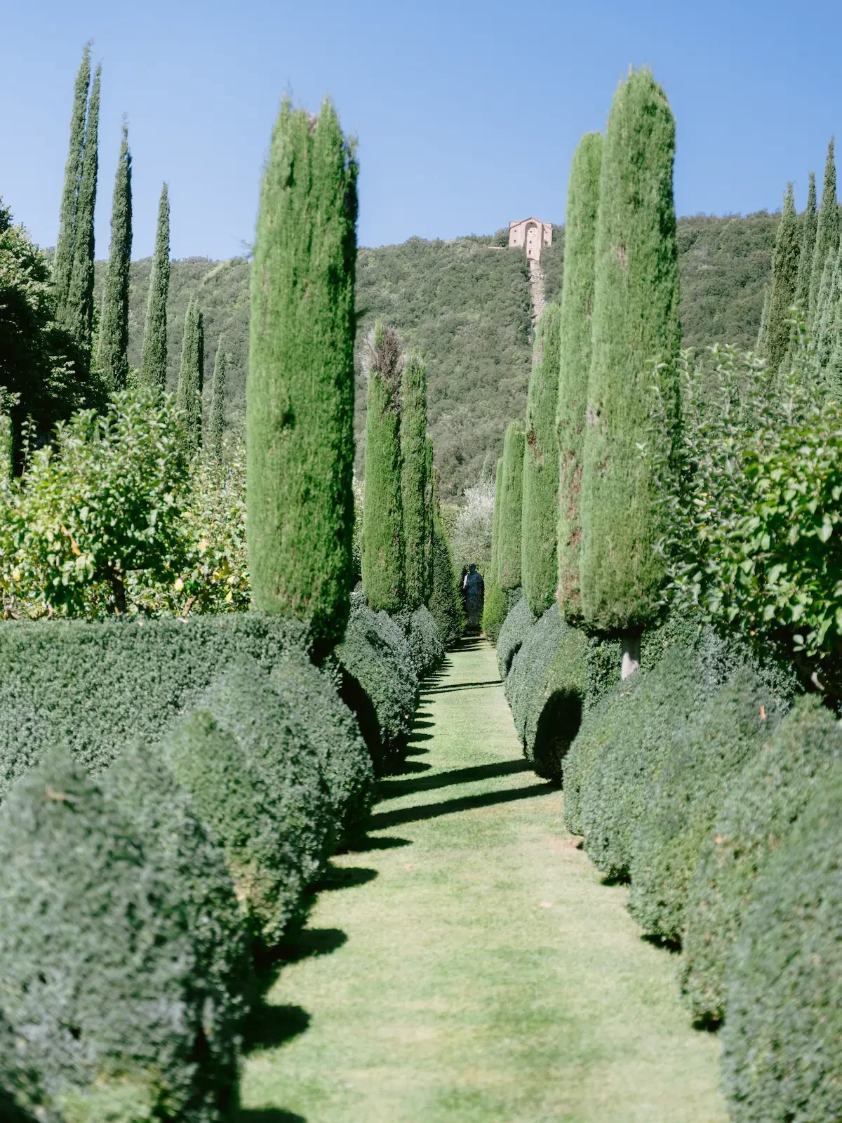 garden entrance of Villa Cetinale in Siena