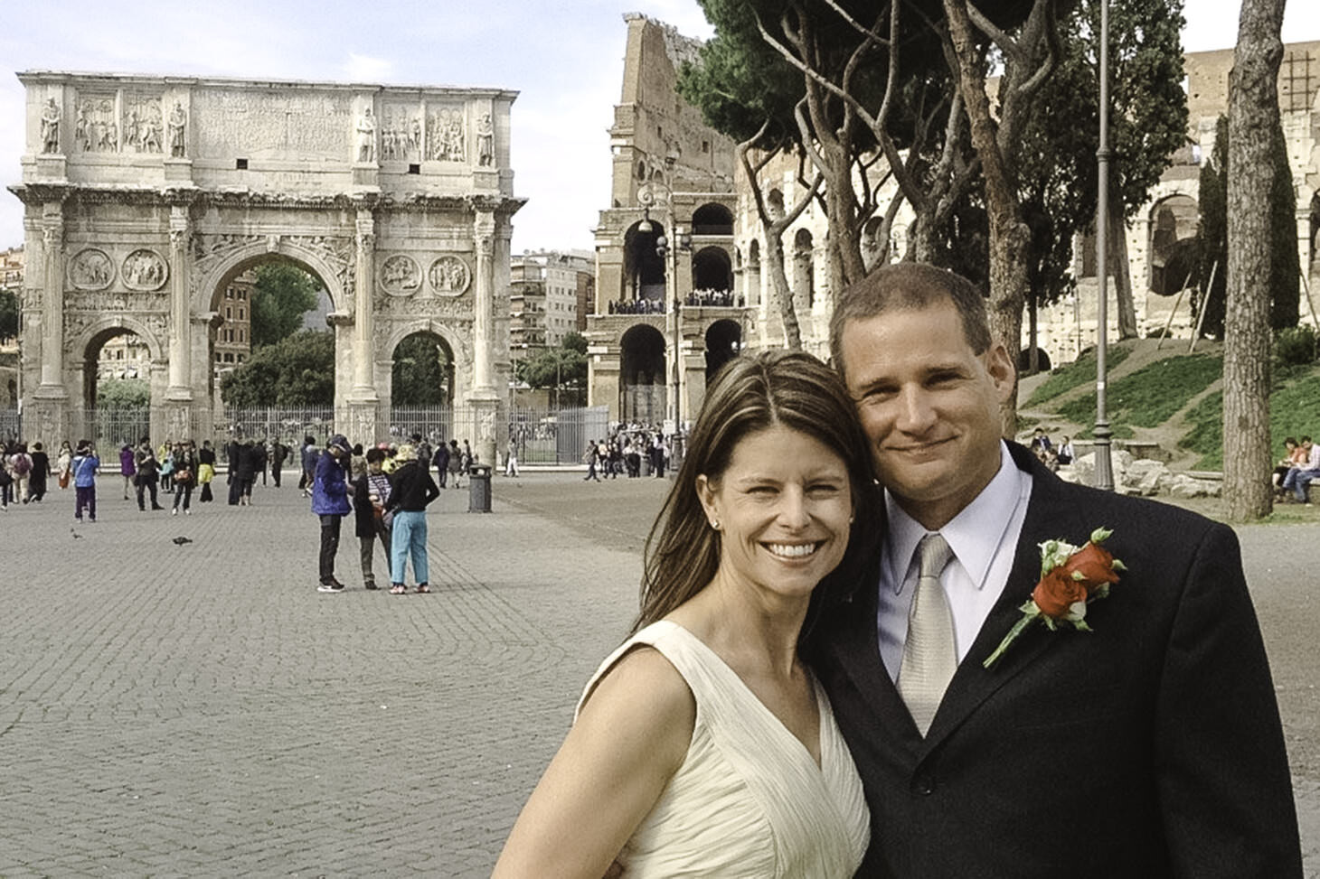 Scott and Rebecca, civil wedding in Rome