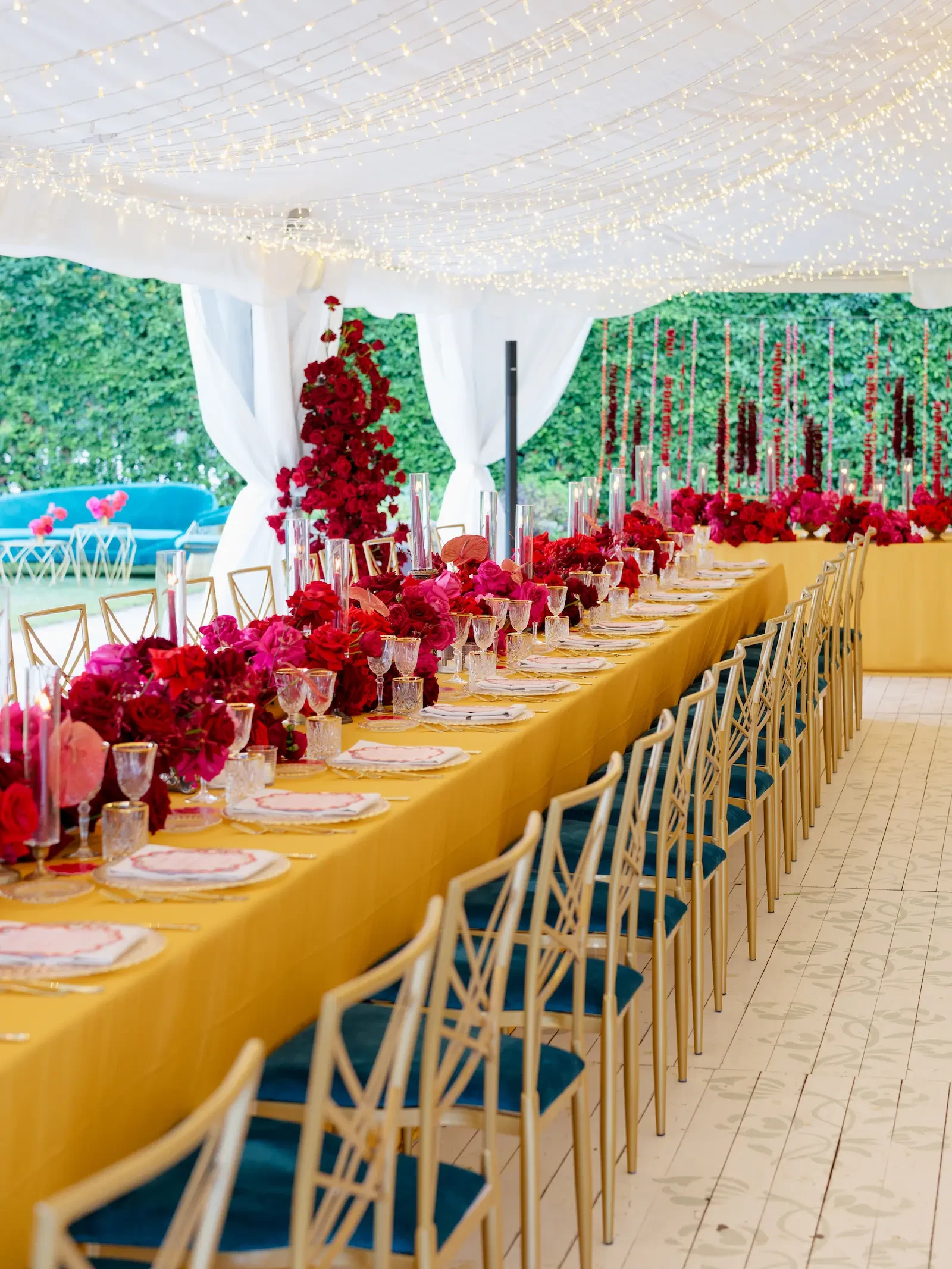 Sangeet celebration tablesetting