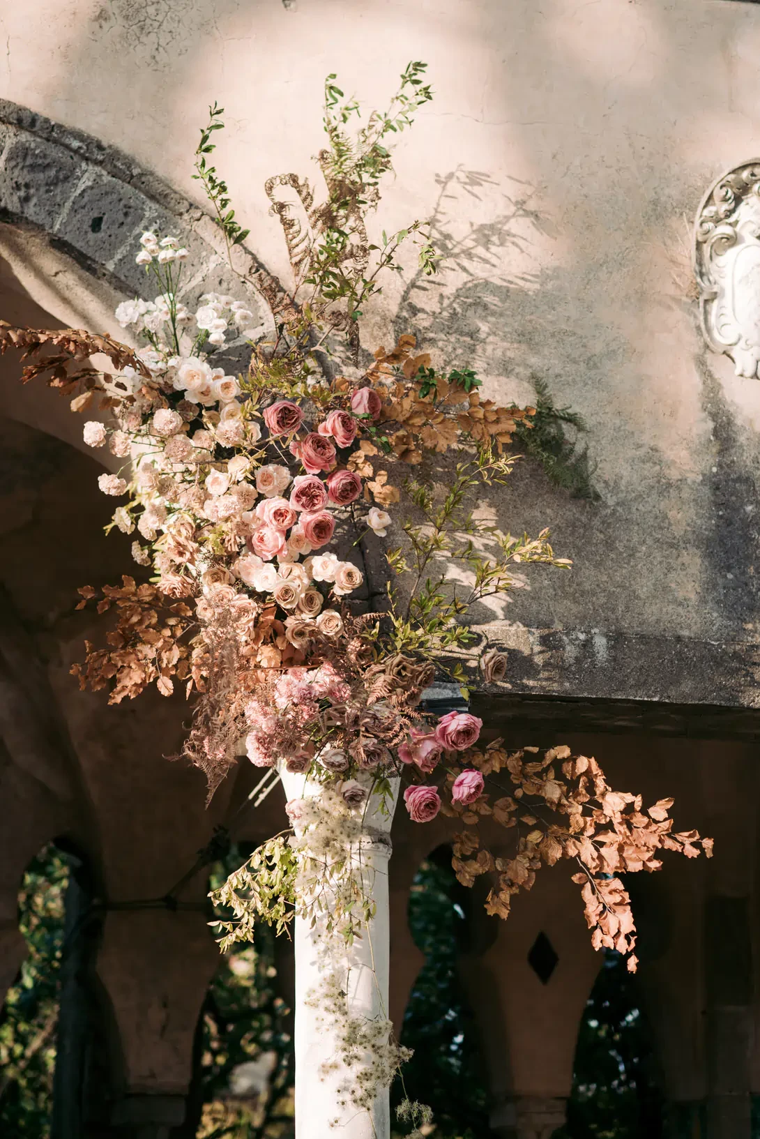 Detail of the ceremony decoration