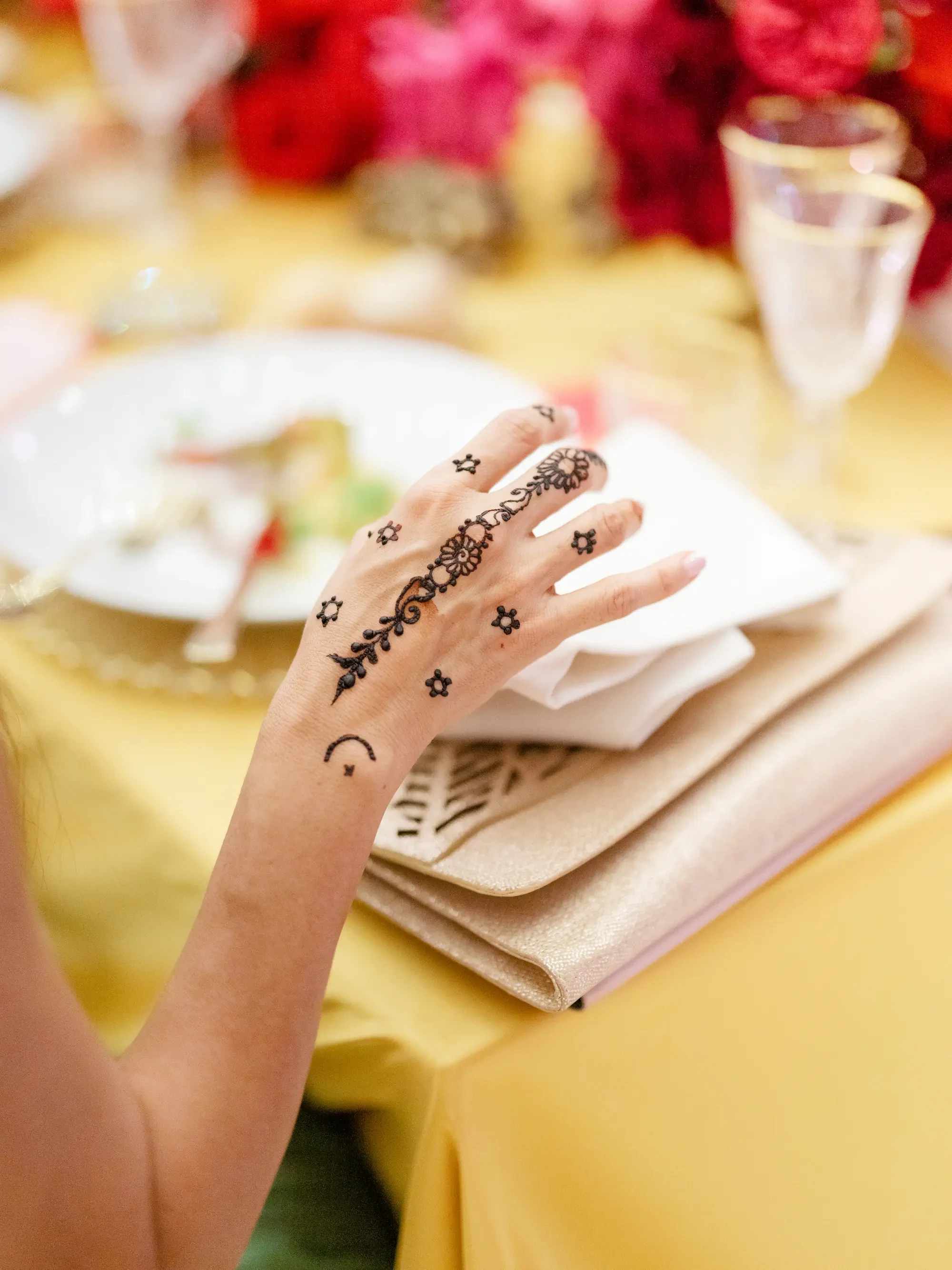 HennÃ¨ tattoo at Sangeet Celebration