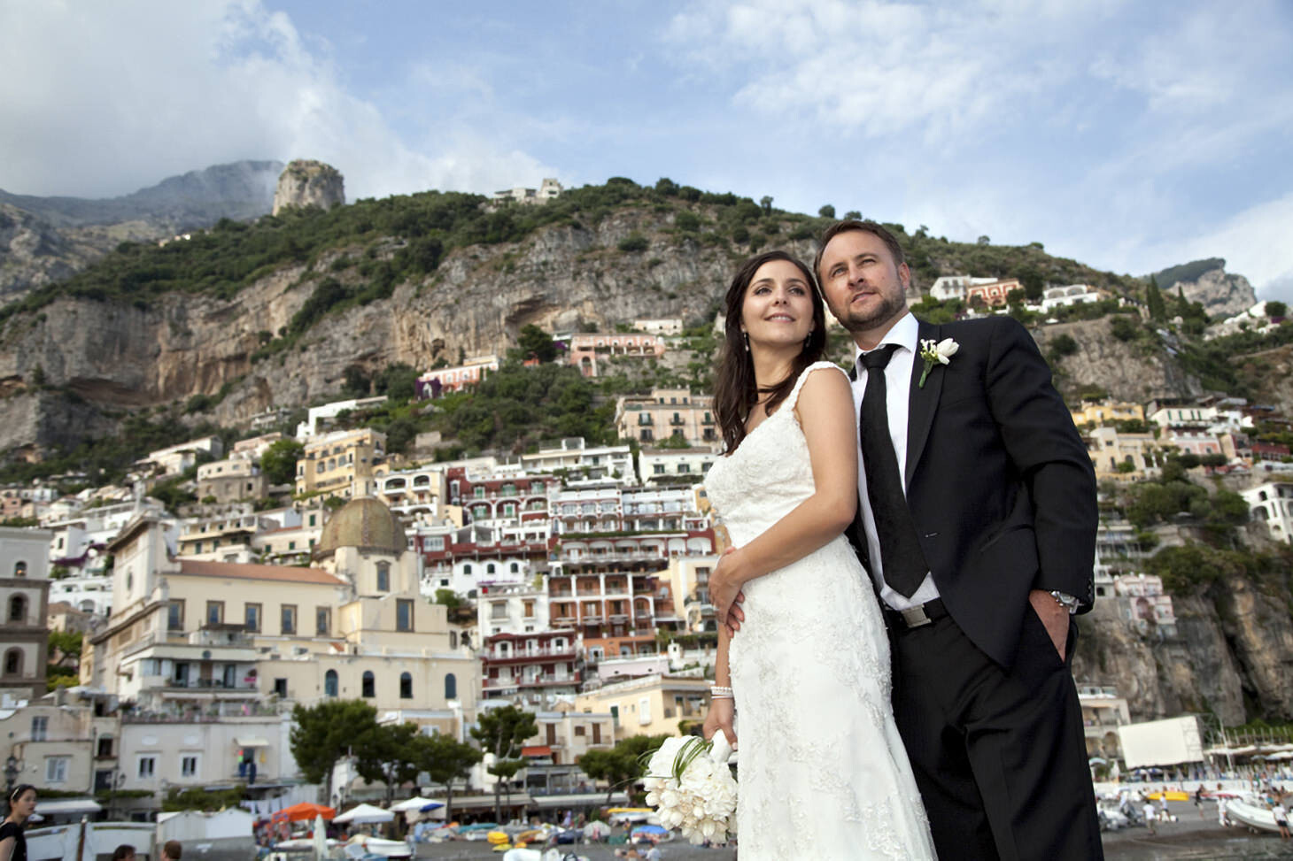 Adam and Melanie, wedding in Positano