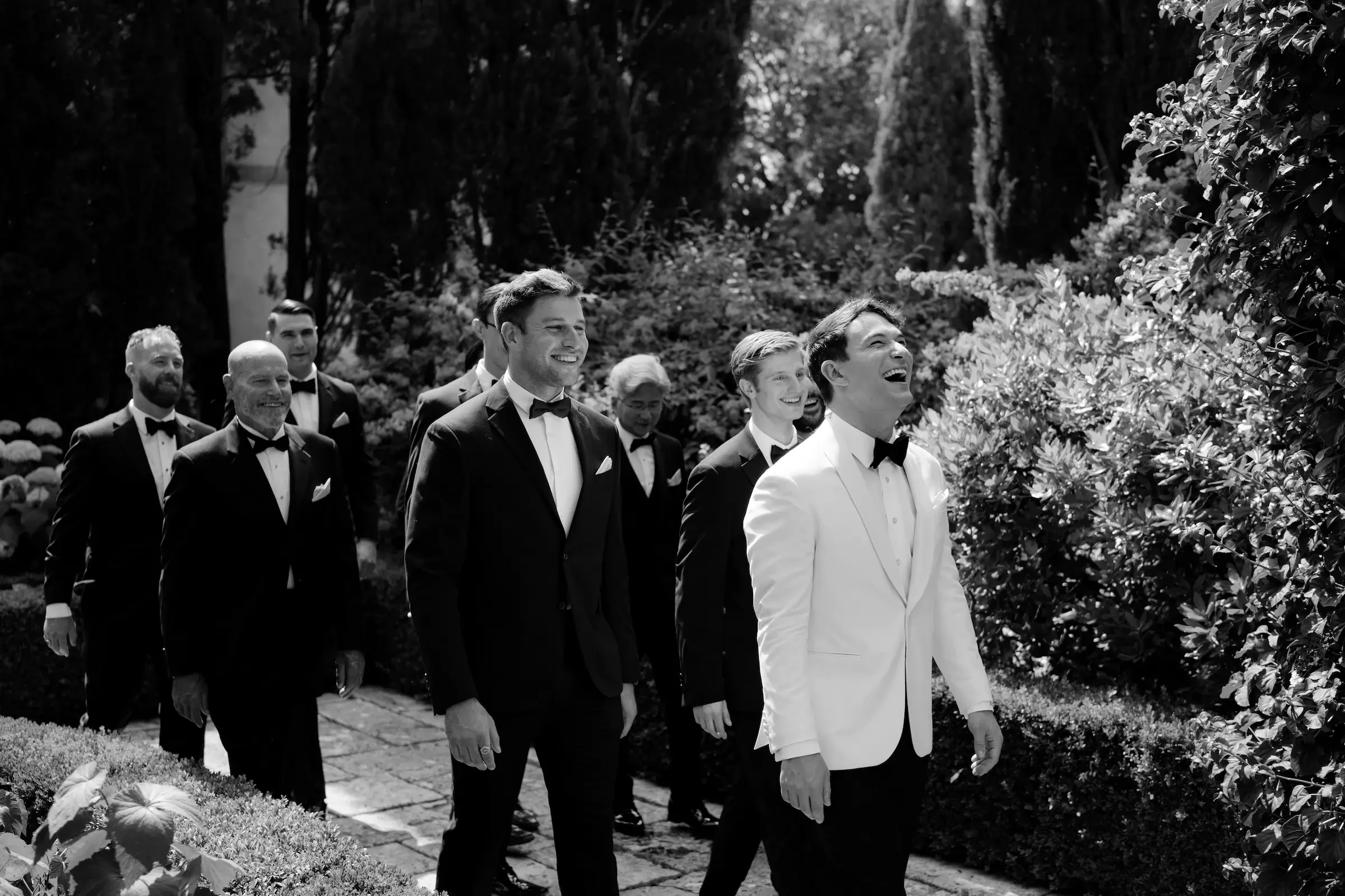 La Foce Tuscany Groom And Groomsmen Wedding Party