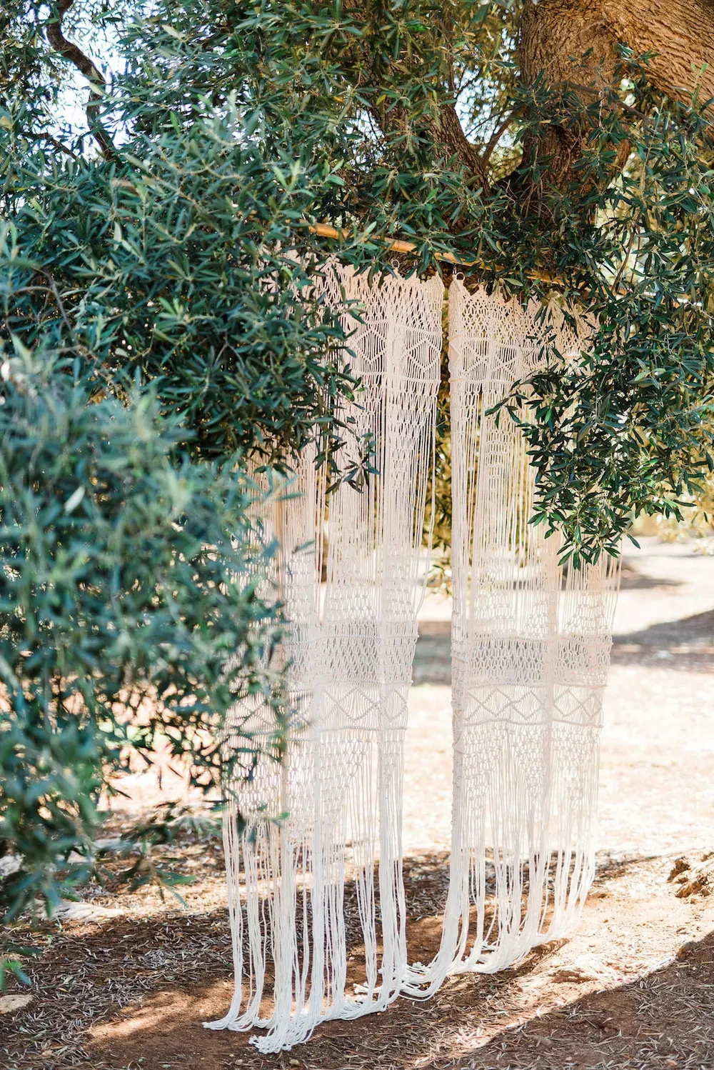 Crochet decorations for wedding ceremony