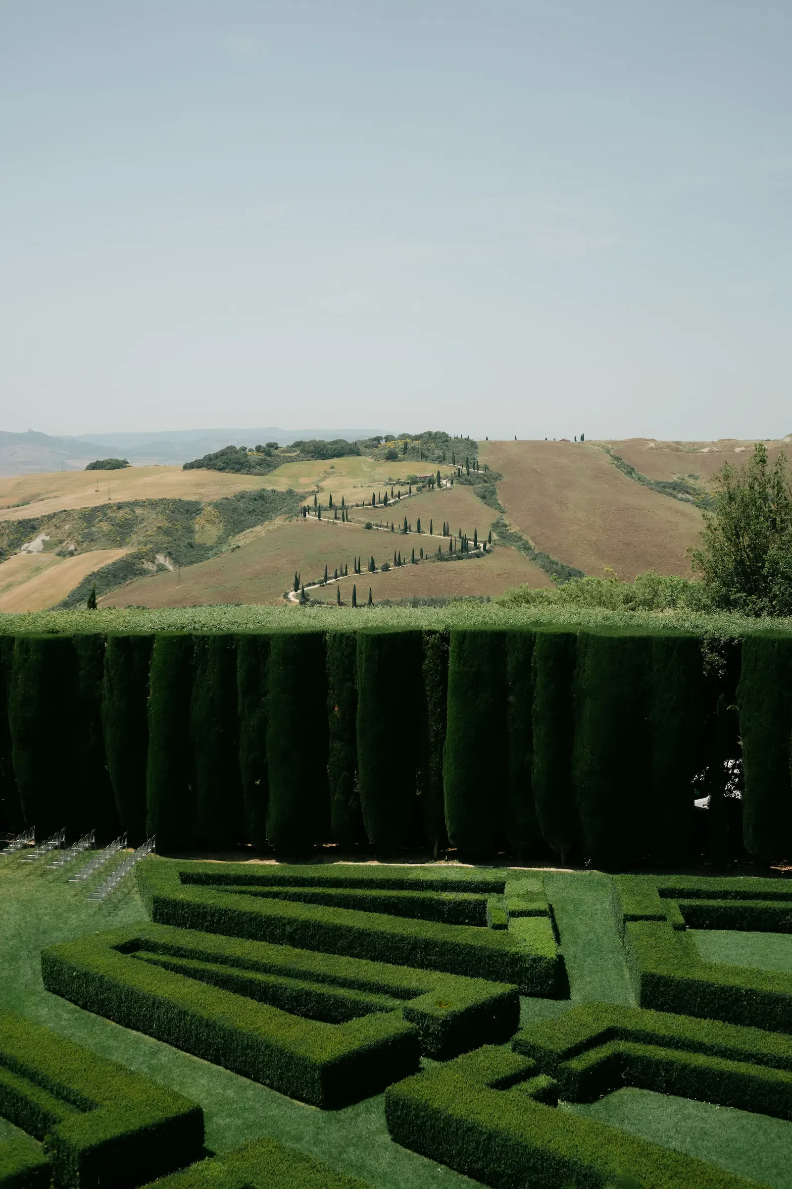 Tuscan Landscape Val D Orcia Wedding Venue View