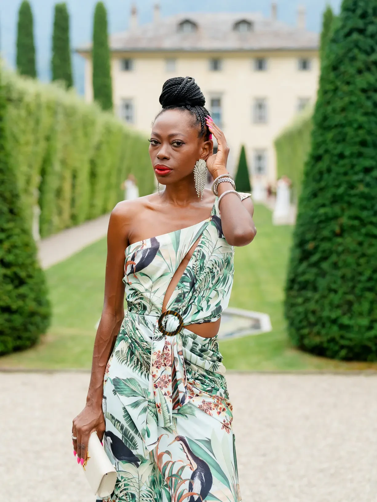 Guest at Wedding in Villa Balbiano on Lake Como