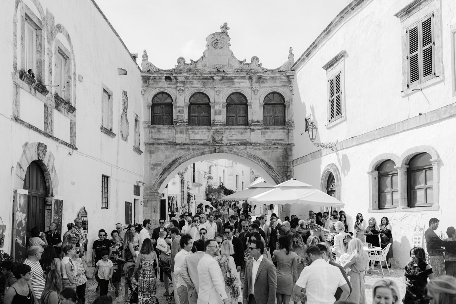 The town of Ostuni in Puglia