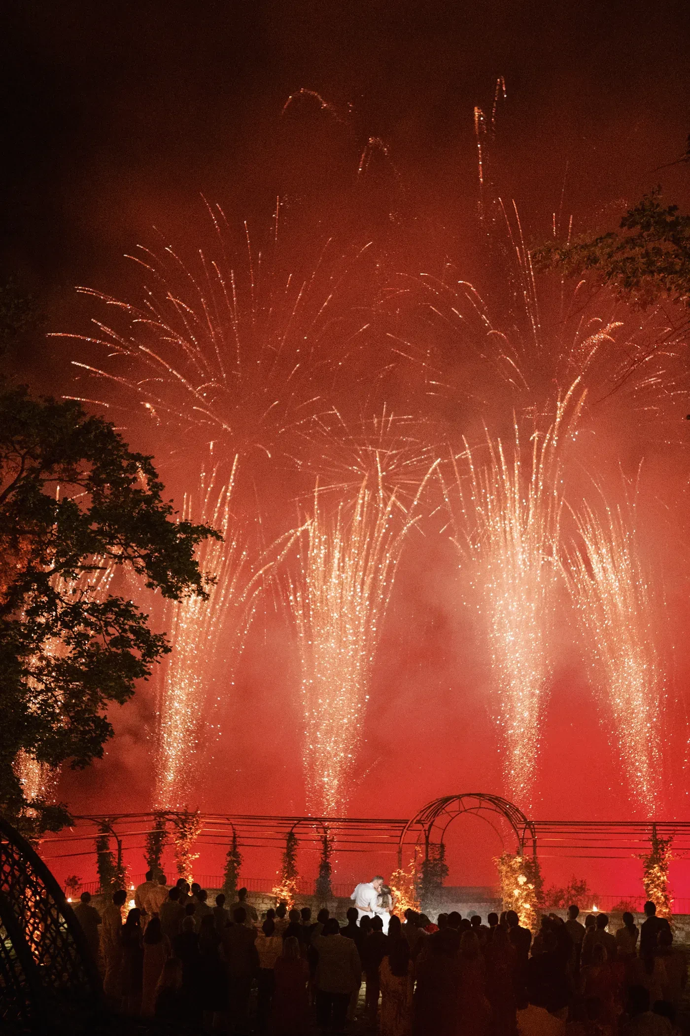 Wedding Fireworks Night Celebration