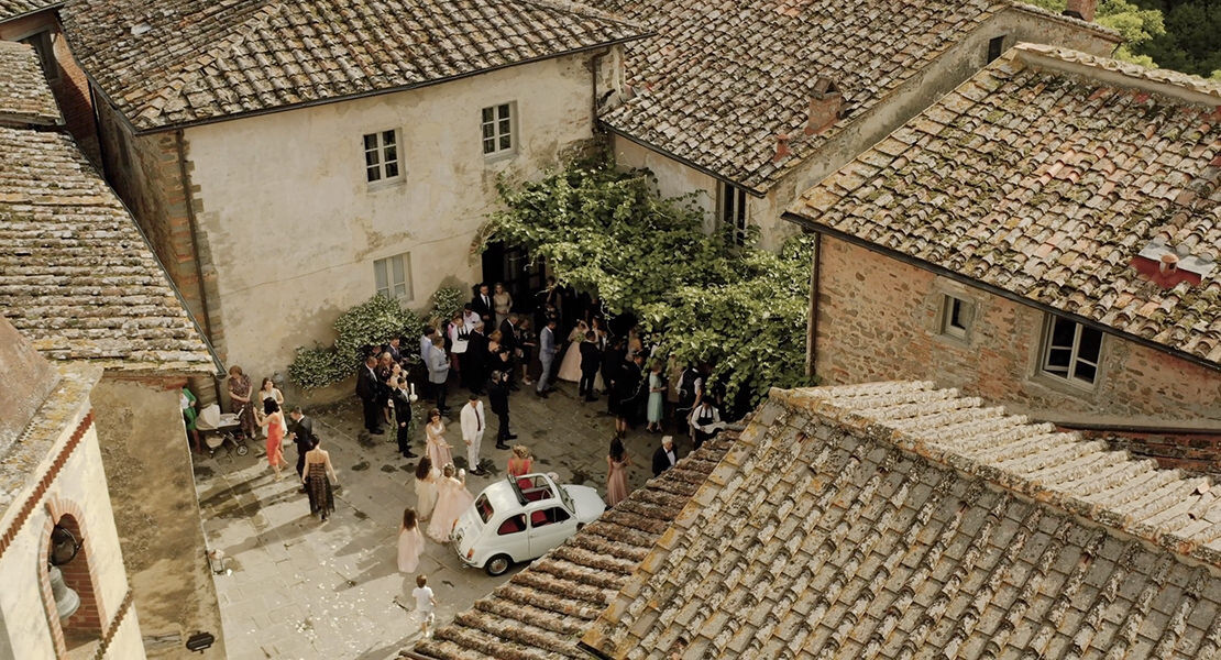 Wedding in a Tuscan village