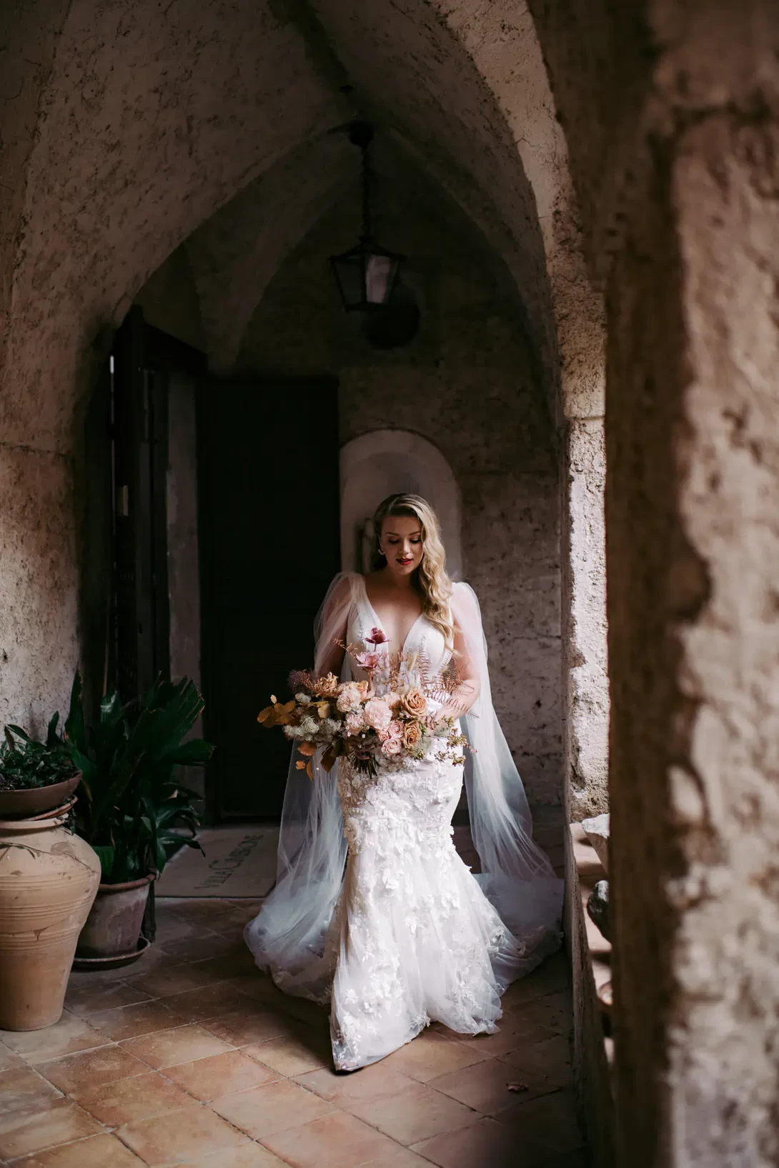 Bride going to the ceremony
