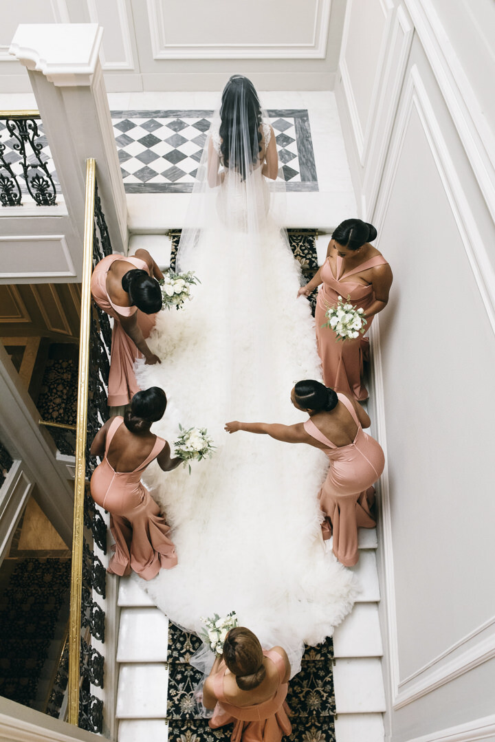 Bride preparing for the ceremony