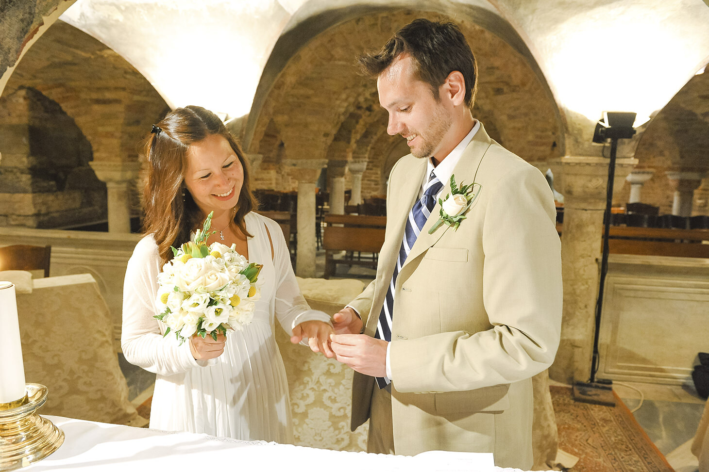 Keto and Chris, catholic wedding in Venice