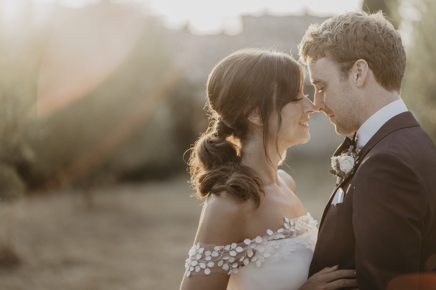 Portrait of the bridal couple