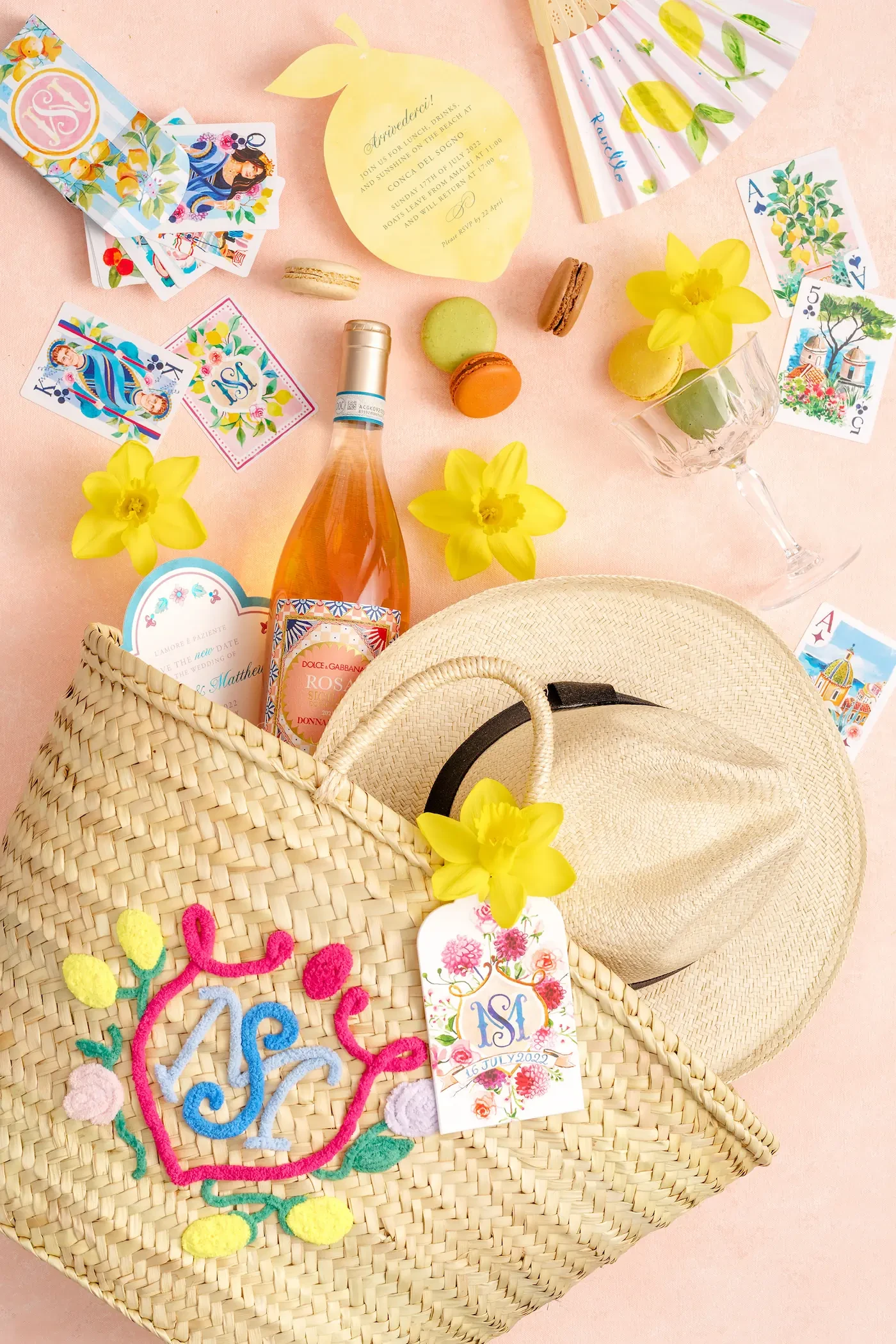 wedding Stationery invitations and welcome bag