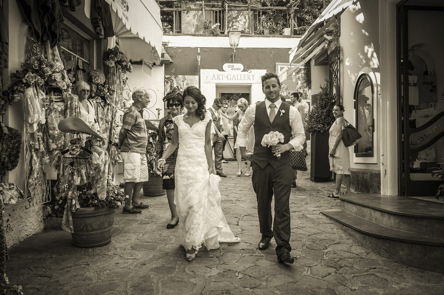 Katherine and Lee, civil wedding in Positano