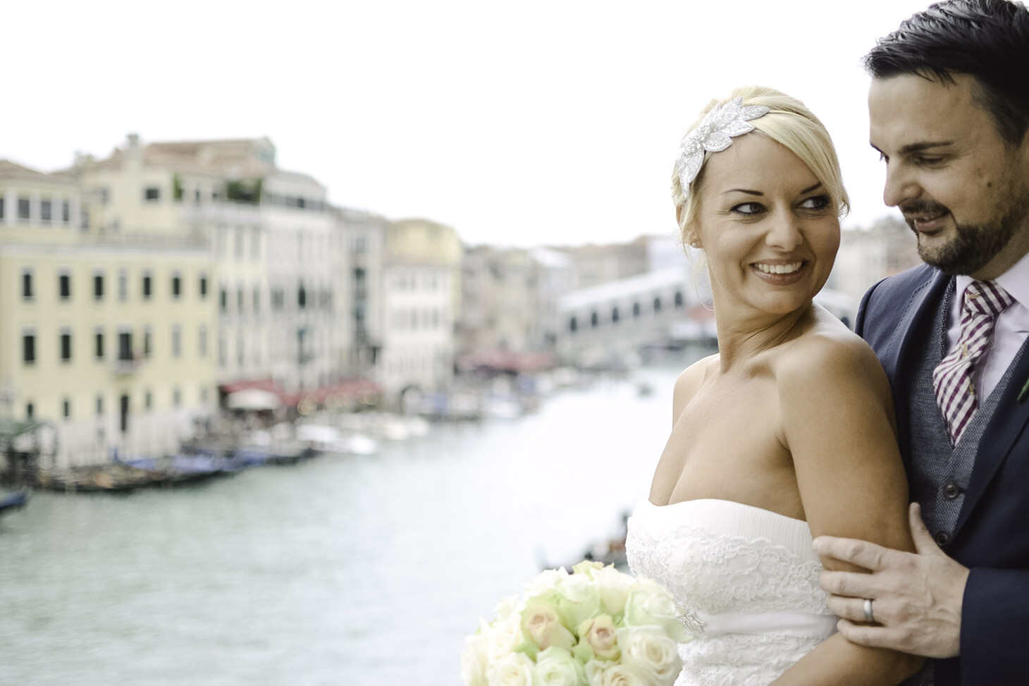 Darren and Catherine, civil wedding in Venice