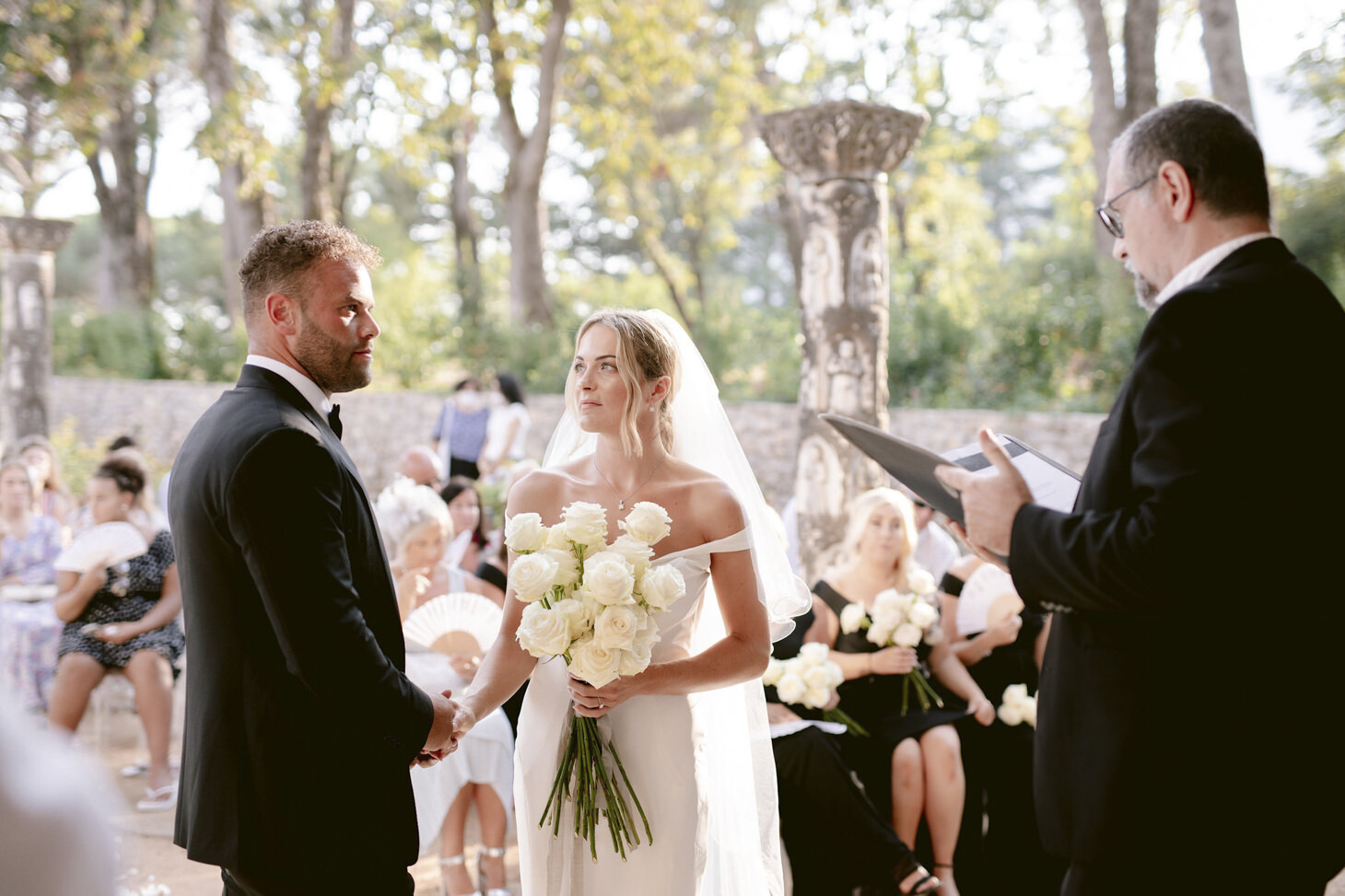 Wedding ceremony at the Tea Room pavilion