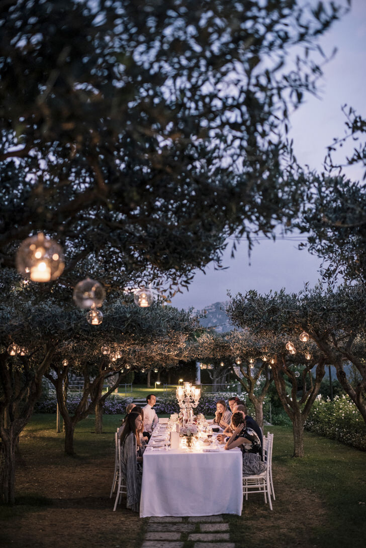 Wedding reception under the stars