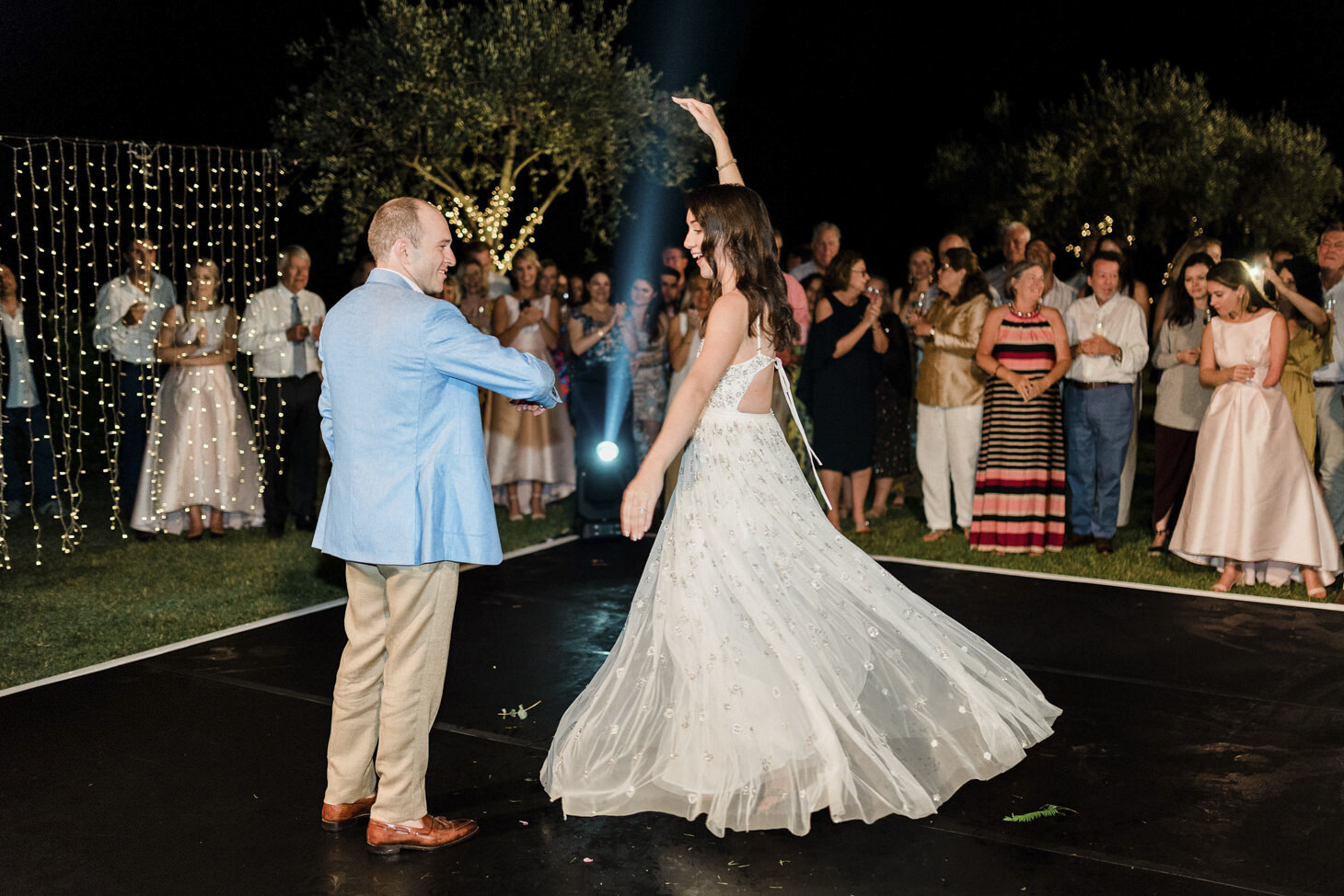 Dance-floor for wedding party