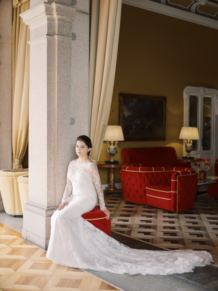 Bride before the ceremony