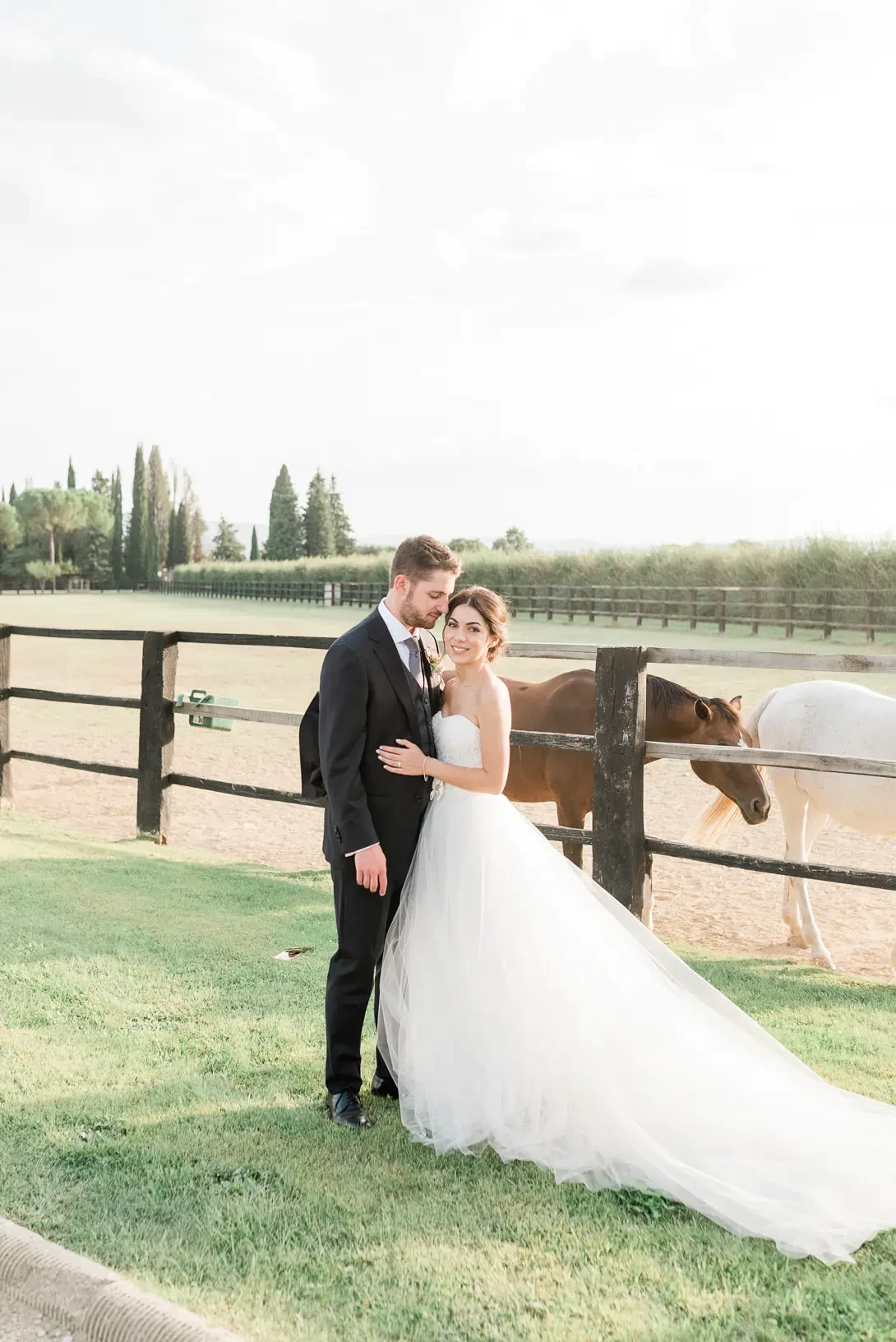Portrait of the bridal couple