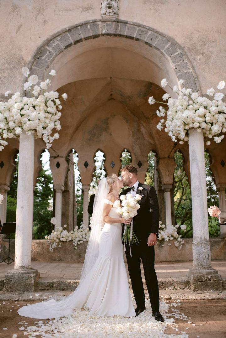 Portrait of the bride and groom