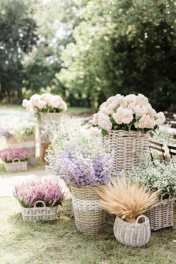 Flowers for wedding ceremony