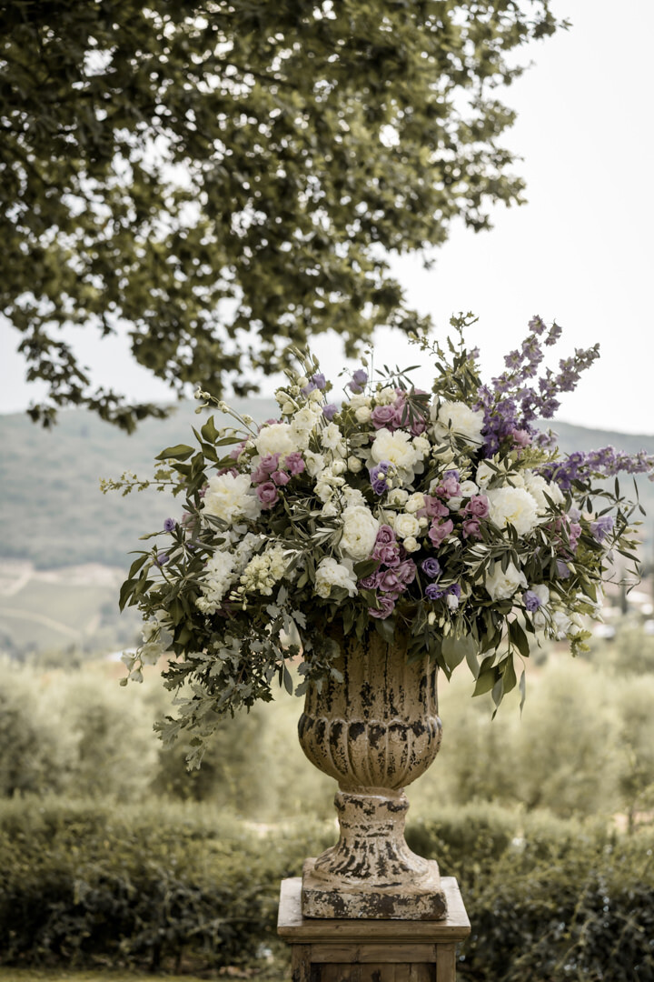 Flowers for wedding ceremony