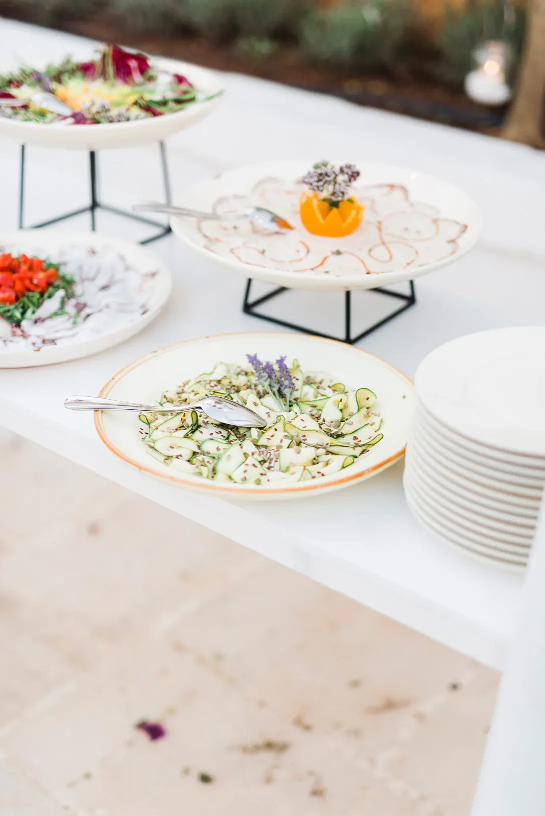 Italian buffet for wedding in Puglia