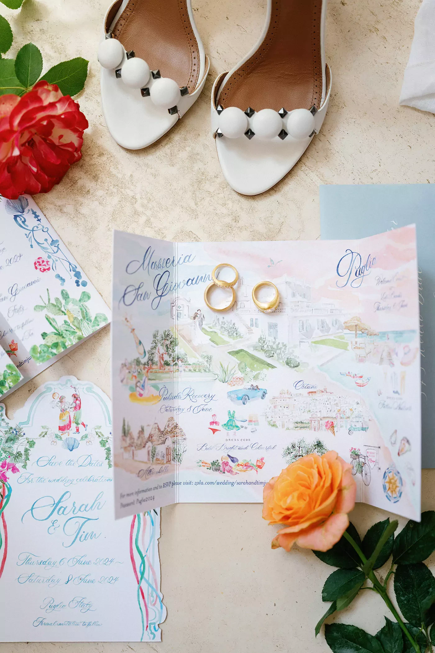 Handmade wedding invitations