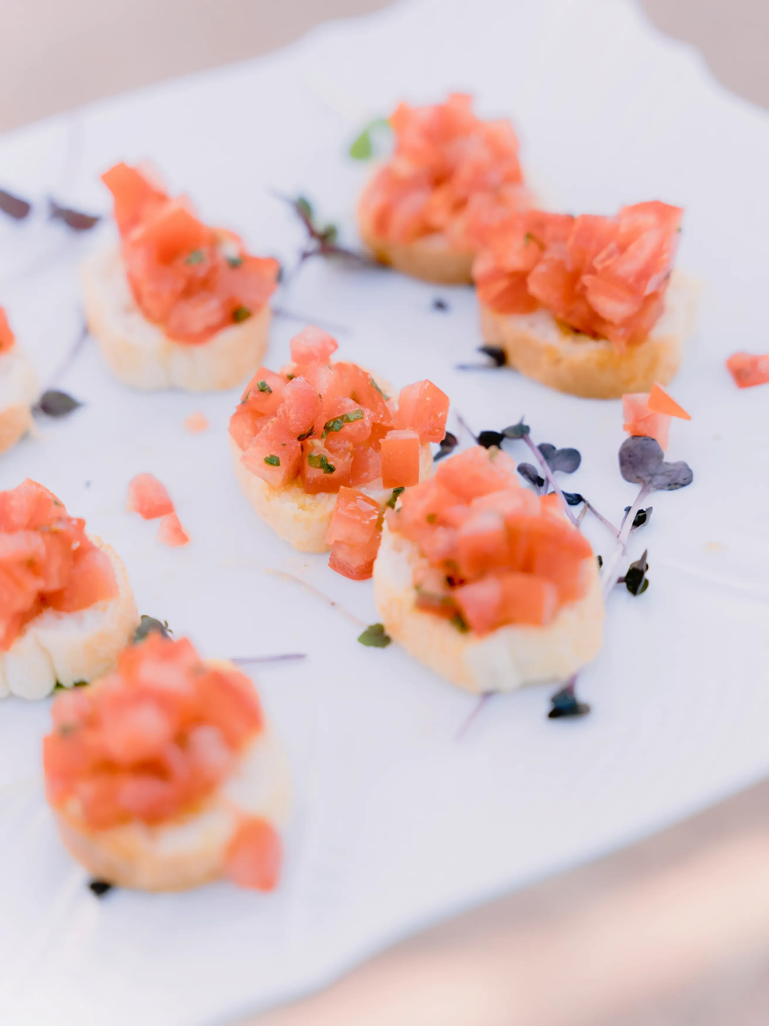 wedding aperitif catering n Villa Cetinale in Siena