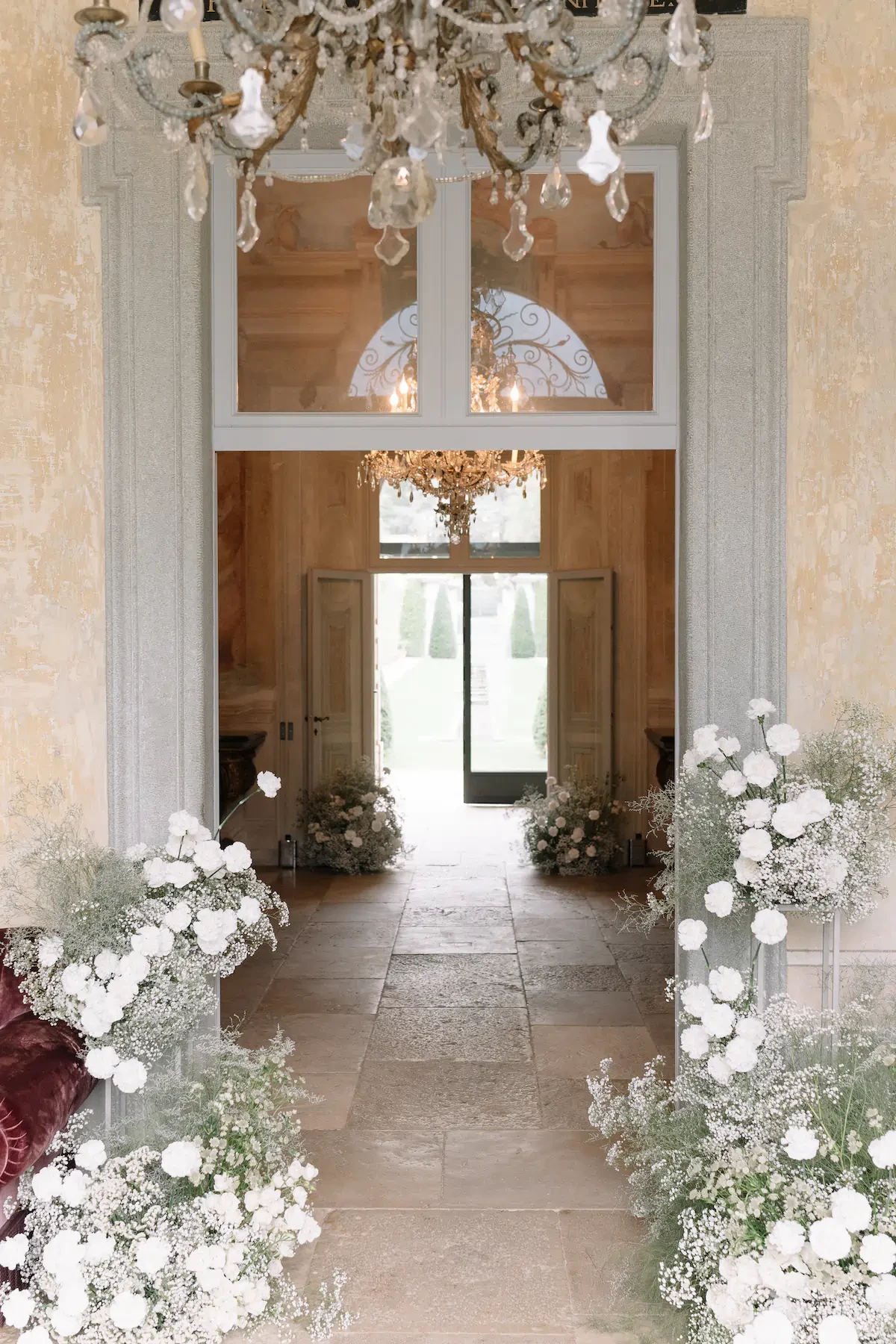 entrance of Villa Balbiano on Lake Como 