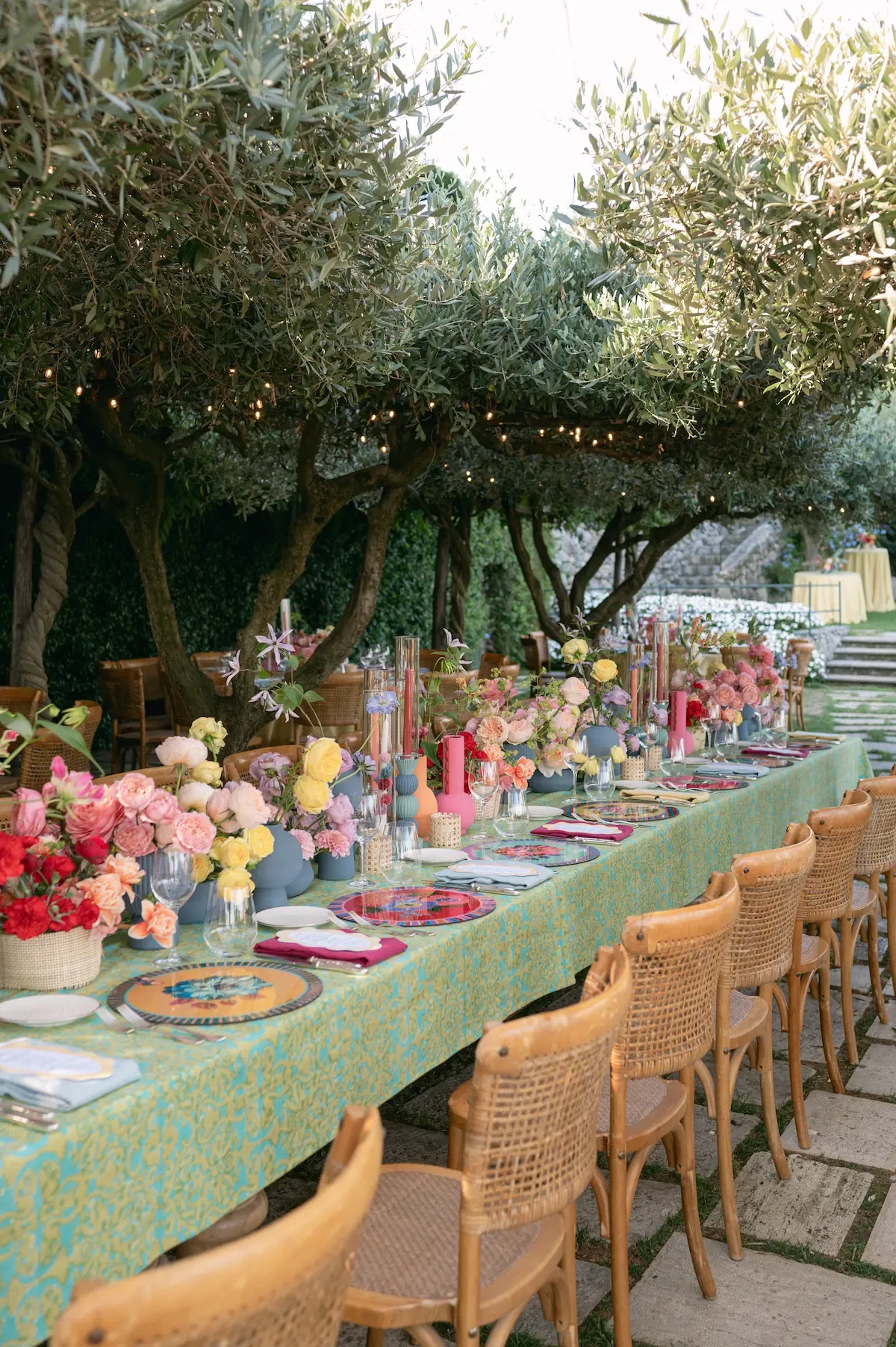 Colorful Long table decors